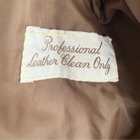 Vintage 70s The Leather Shop Sears Jacket Mens 44 XT Tall Leather Long Coat